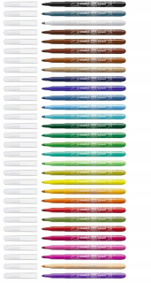 FAREBNÉ VÝLETY Značkovače BIG SET 30 Colors ZNAČOVAČE Stabilo do školy